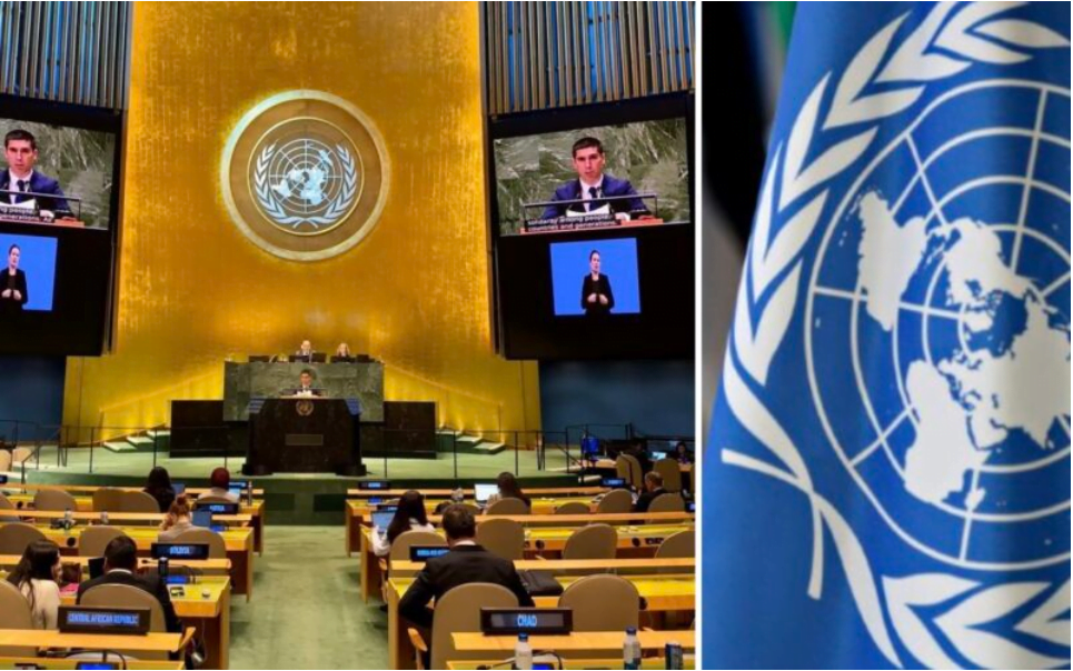 Mihai Popșoi a ținut un discurs în fața unei săli aproape goale la ONU
