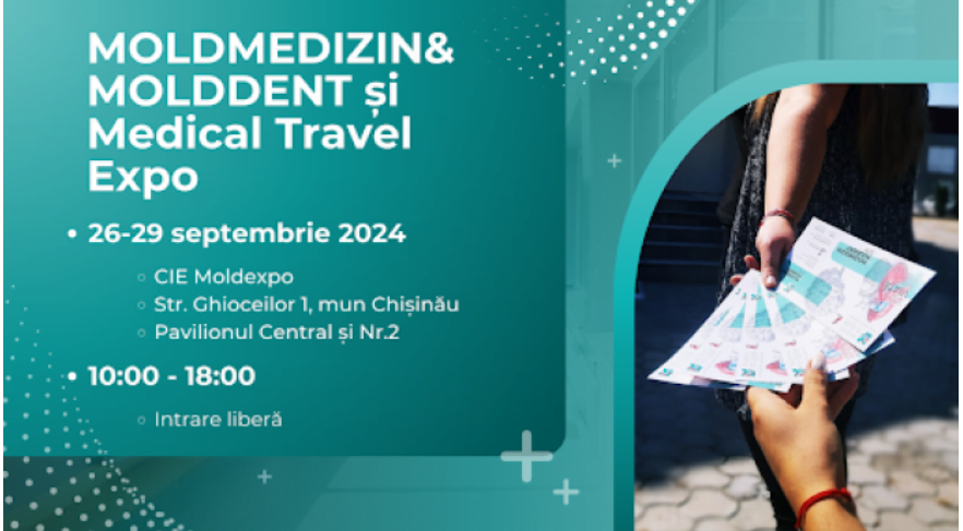Peste 70 de companii vor participa la expoziția internațională „MoldMedizin. MoldDent & Medical Travel Expo”