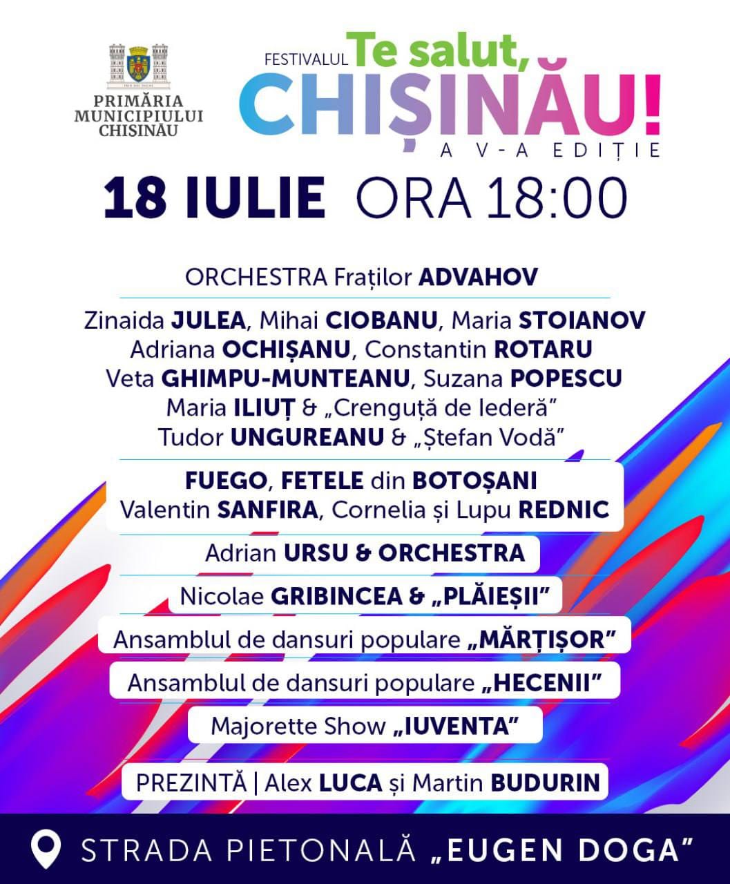Chișinăul sărbătorește 589 de ani cu oaspeți din România, Ucraina, Polonia, Austria, Italia și un festival grandios în inima orașului