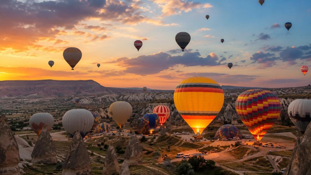 Cerul din Cappadocia va fi colorat de 30 de baloane cu aer cald la cea de-a șaptea ediție a festivalului